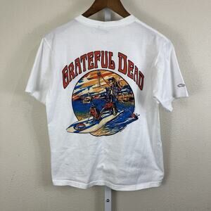 Crazy Shirts Grateful Dead Graphic Tee S Small Skeleton Surfer Hawaii